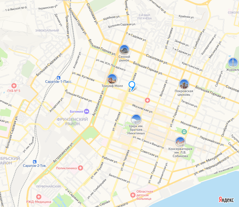 Карта торговых объектов